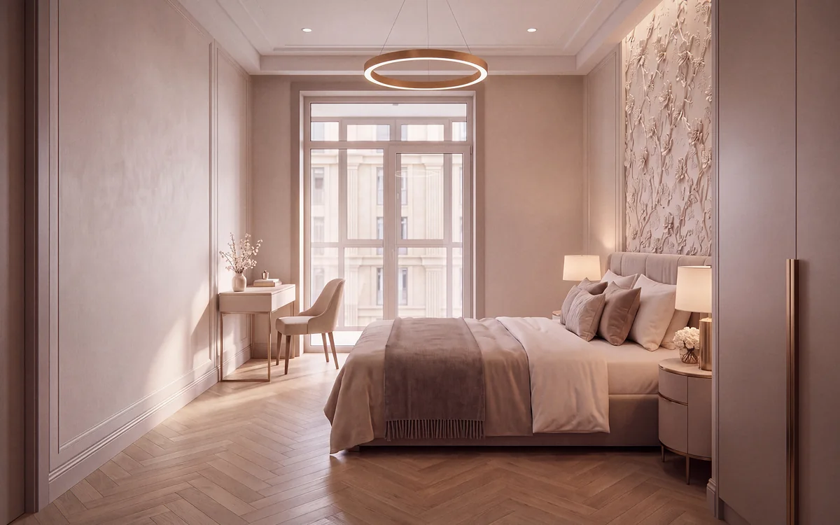 Интерьер квартиры PARI Residence. Визуализация проекта