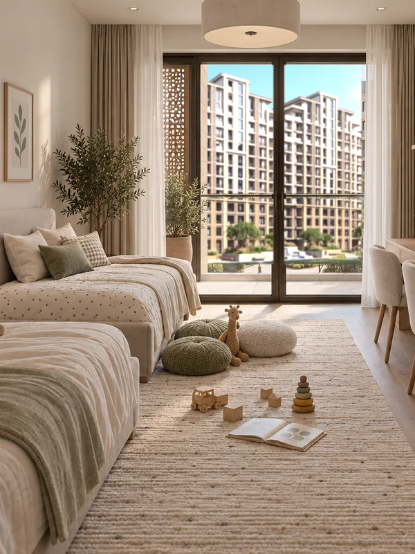 3-room apartment: interior. Project visualisation
